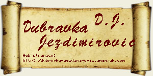Dubravka Jezdimirović vizit kartica
